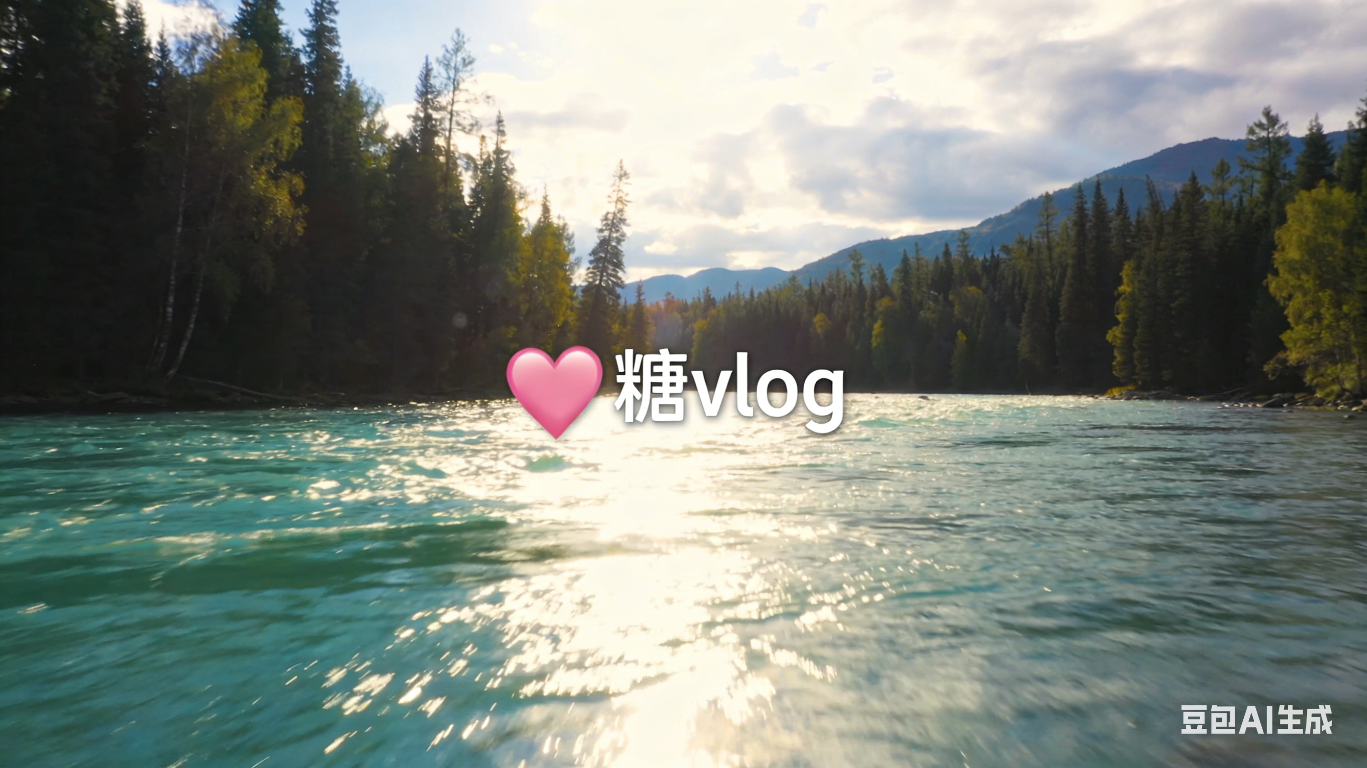 糖心vlog旅游 - 新疆喀纳斯沉浸式旅拍，自然光影捕捉湖景细节